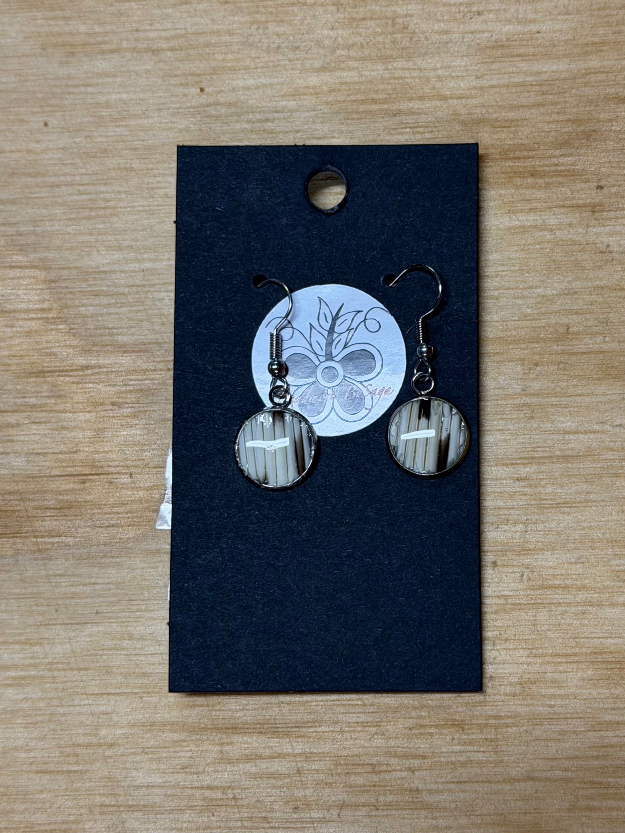 single tier porcupine earrings