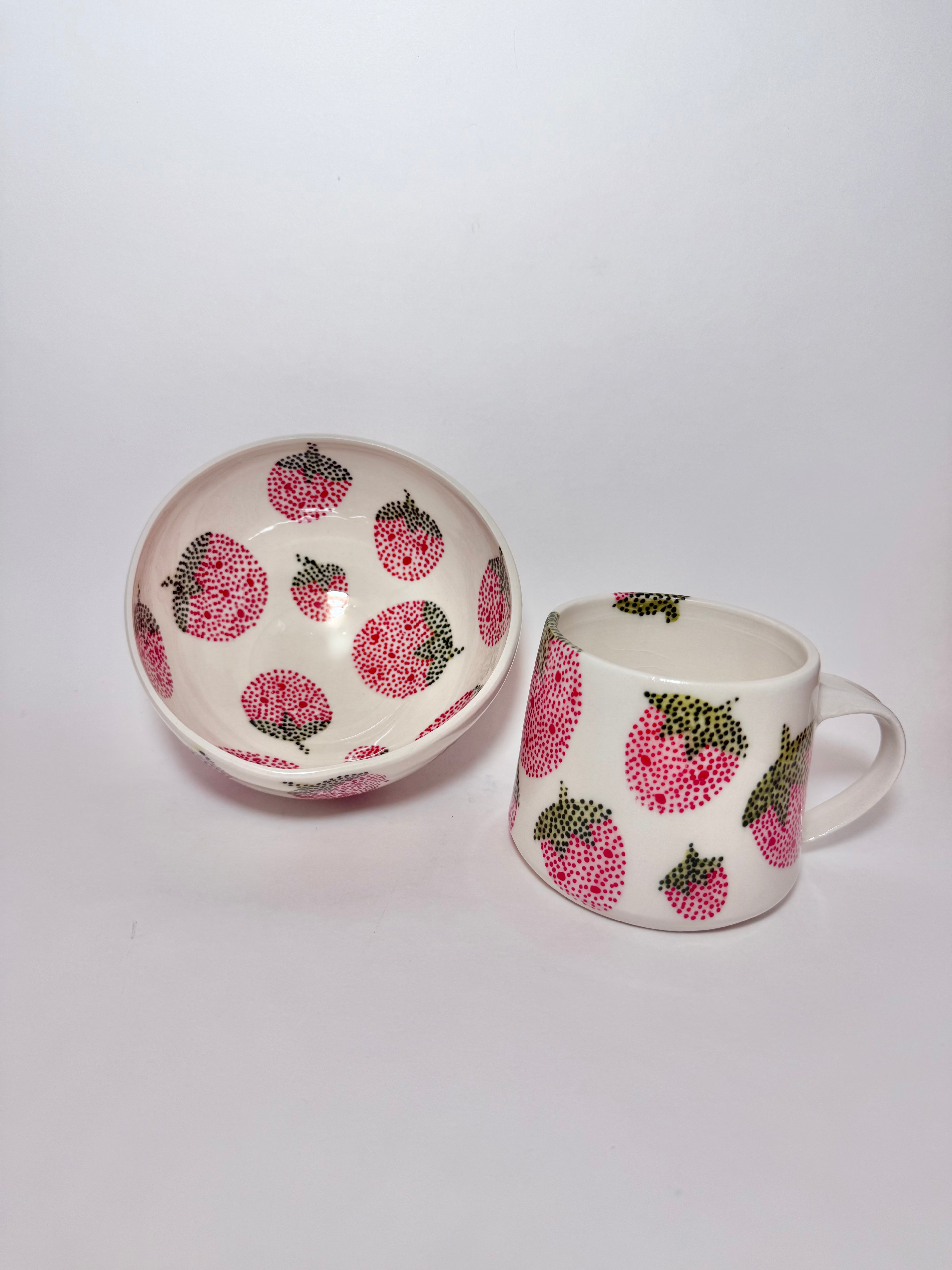 Strawberry Mug and Bowl Set