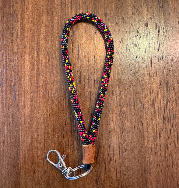 Beaded Keychain Night Fire