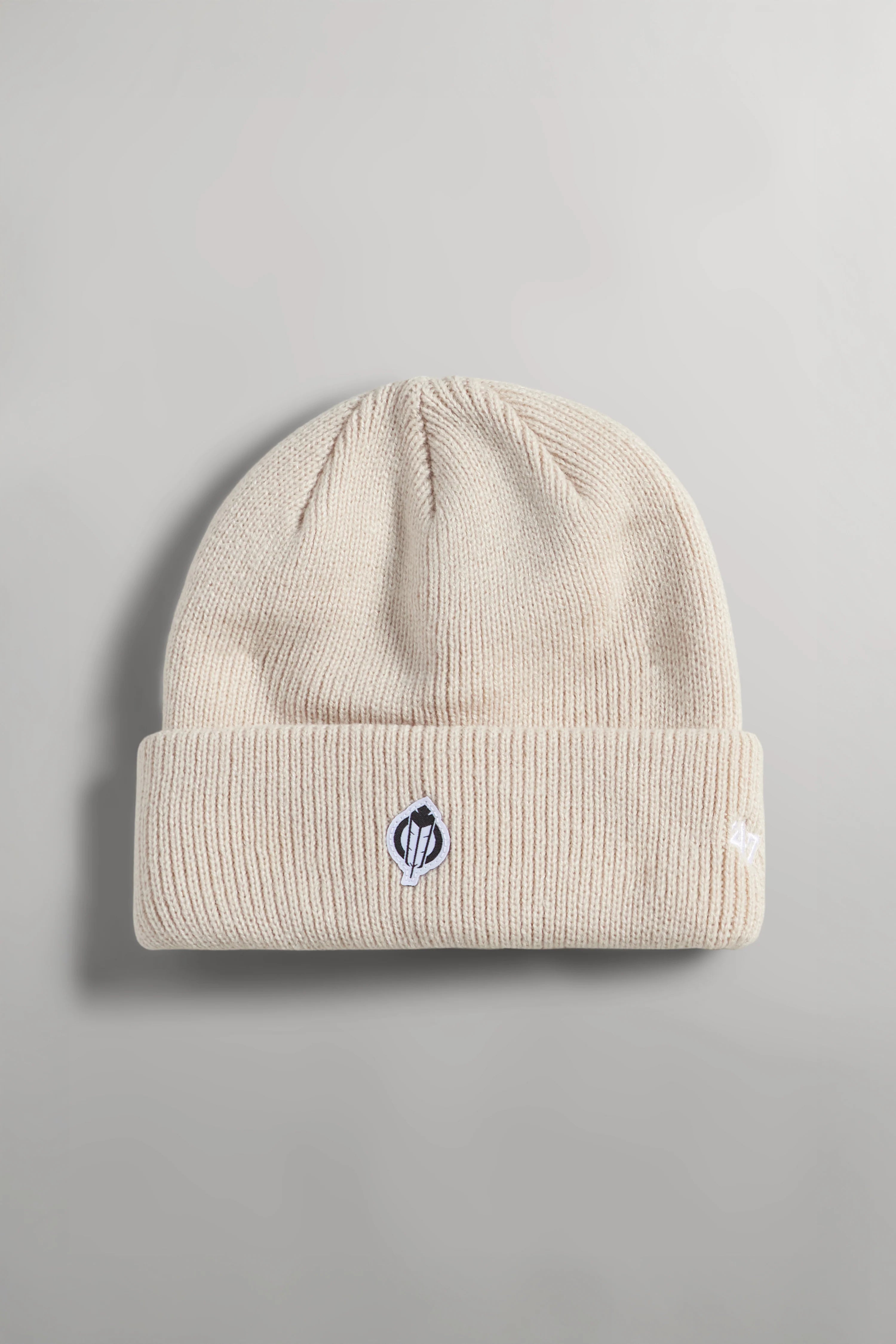 SECTION 35 x 47 OG Forever Beanie - Woven Patch Bone