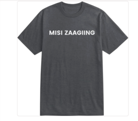 misi zaagiing - more than land: t-shirt