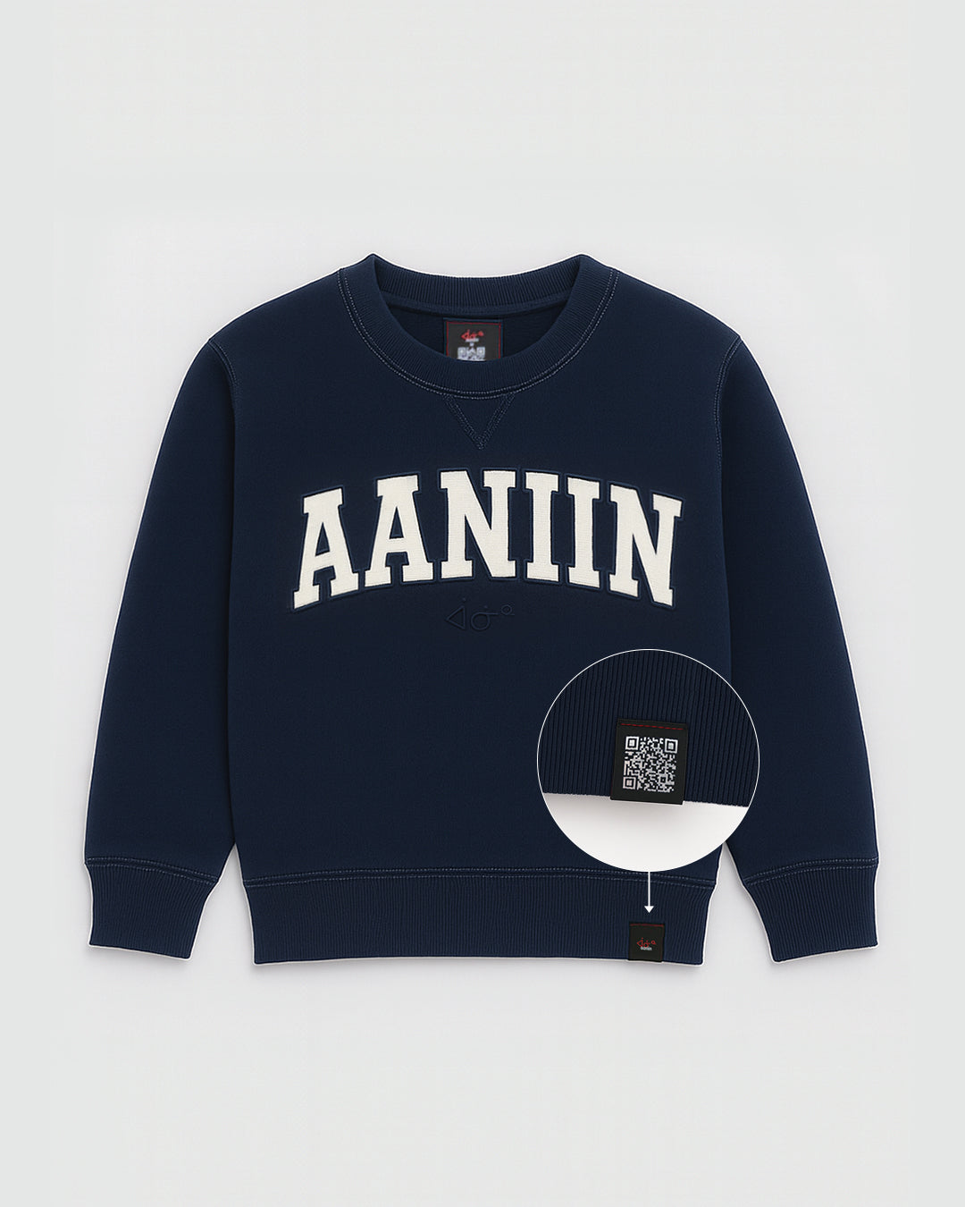 Every conversation starts with aaniin in this best selling Blue sweatshirt with &