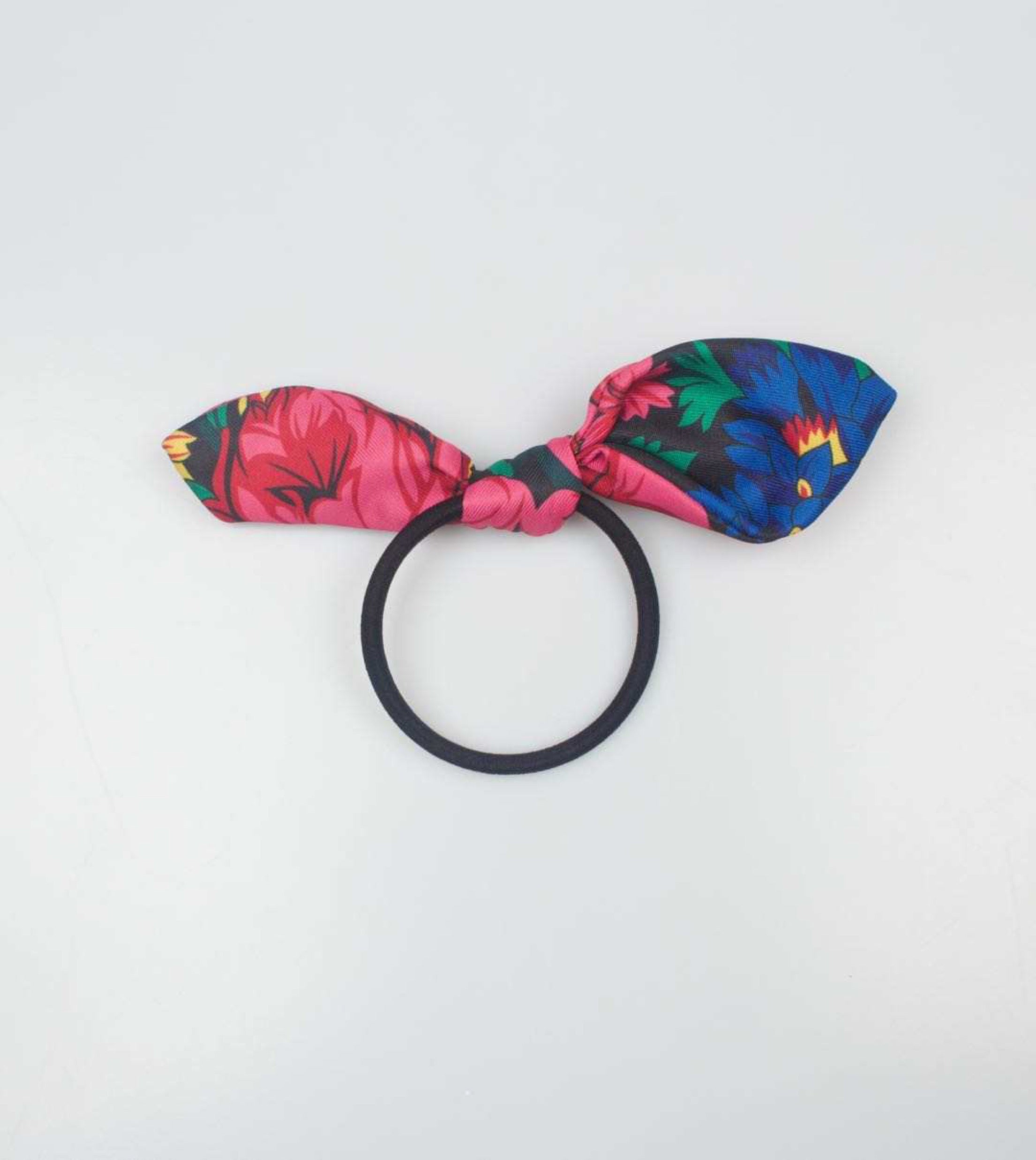 Black Kokom Bow Hair Tie