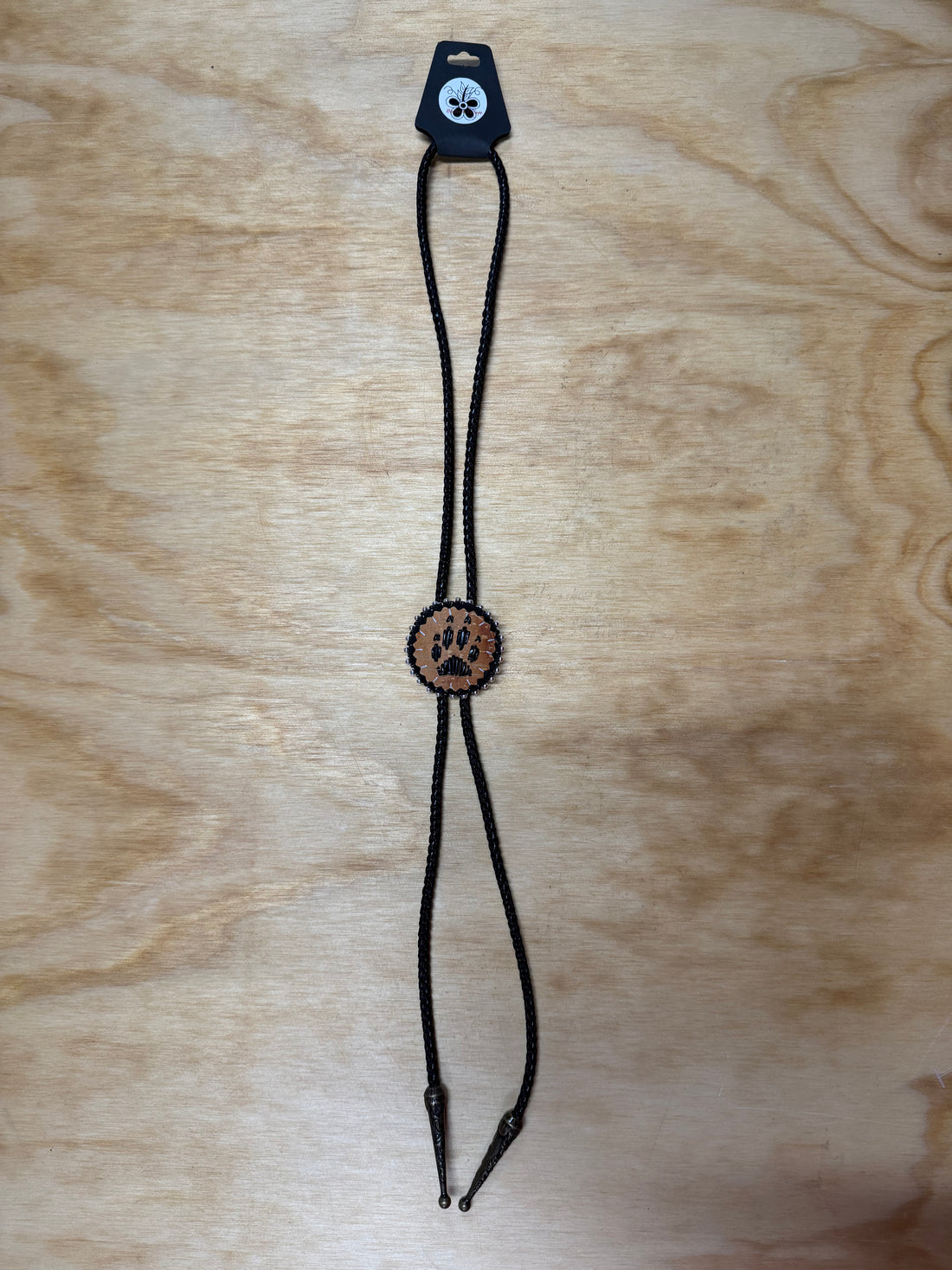 wolf paw bolo tie