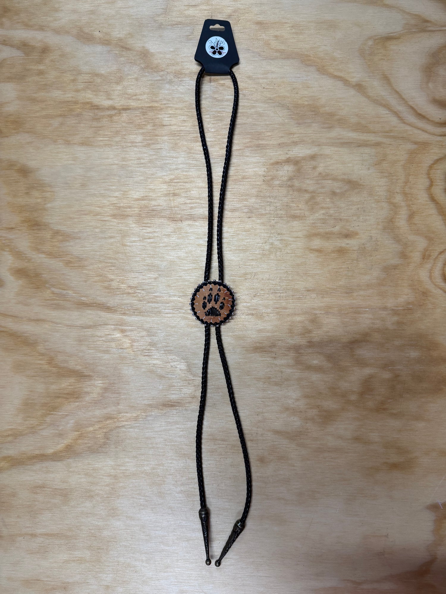 wolf paw bolo tie