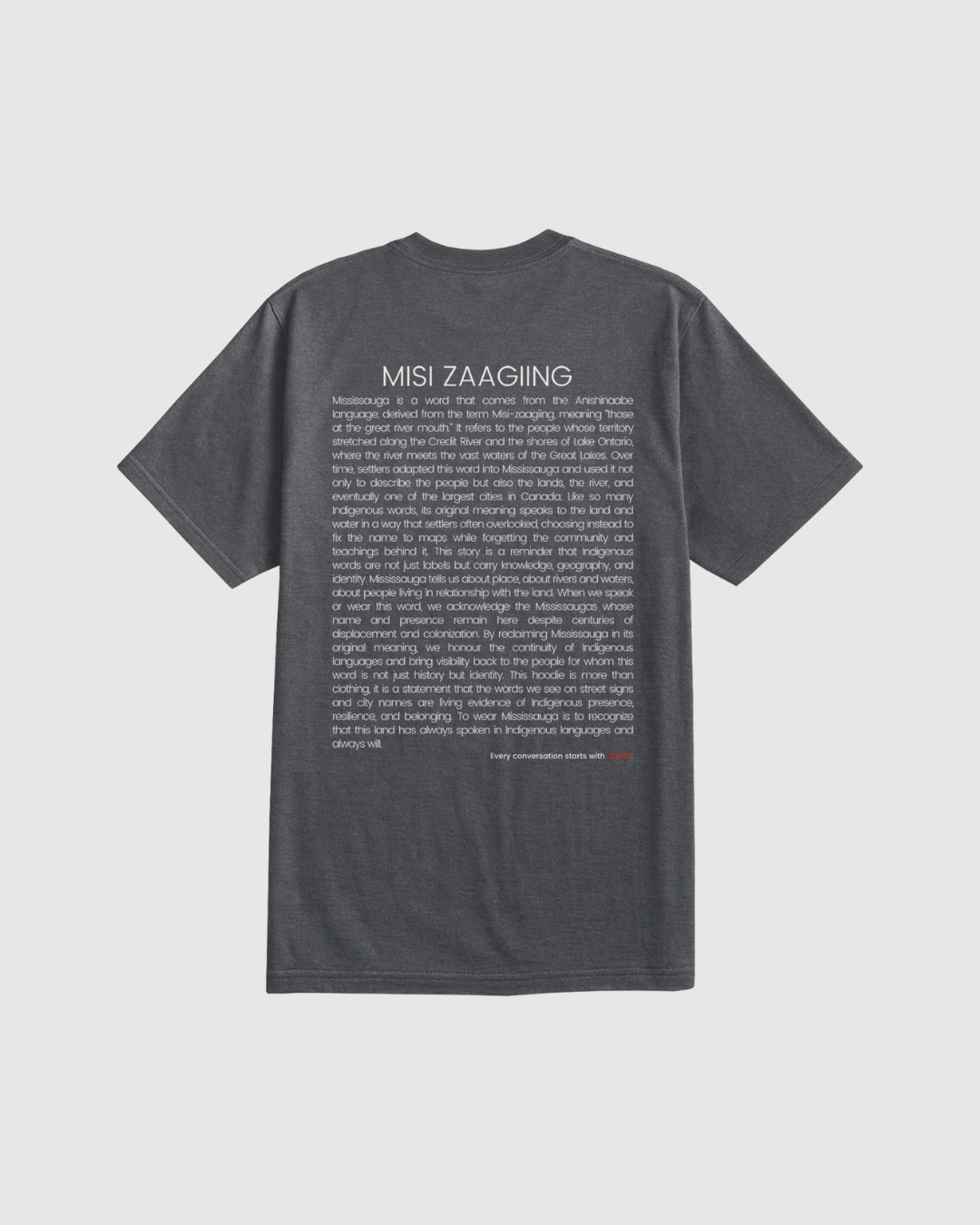 misi zaagiing - more than land: t-shirt