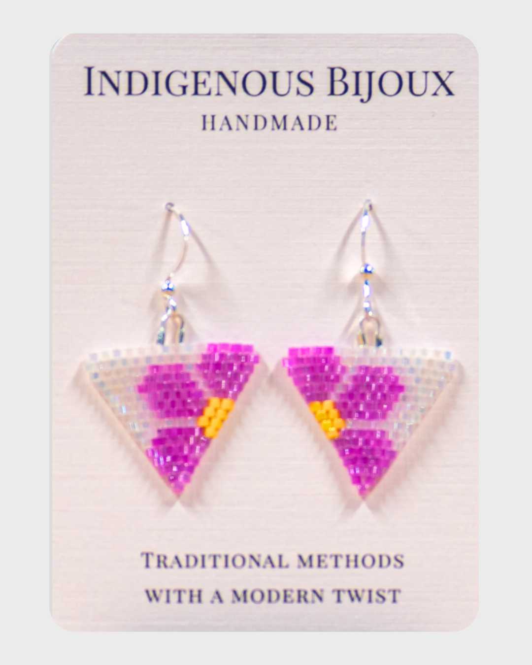 IB - Pink Floral Earrings