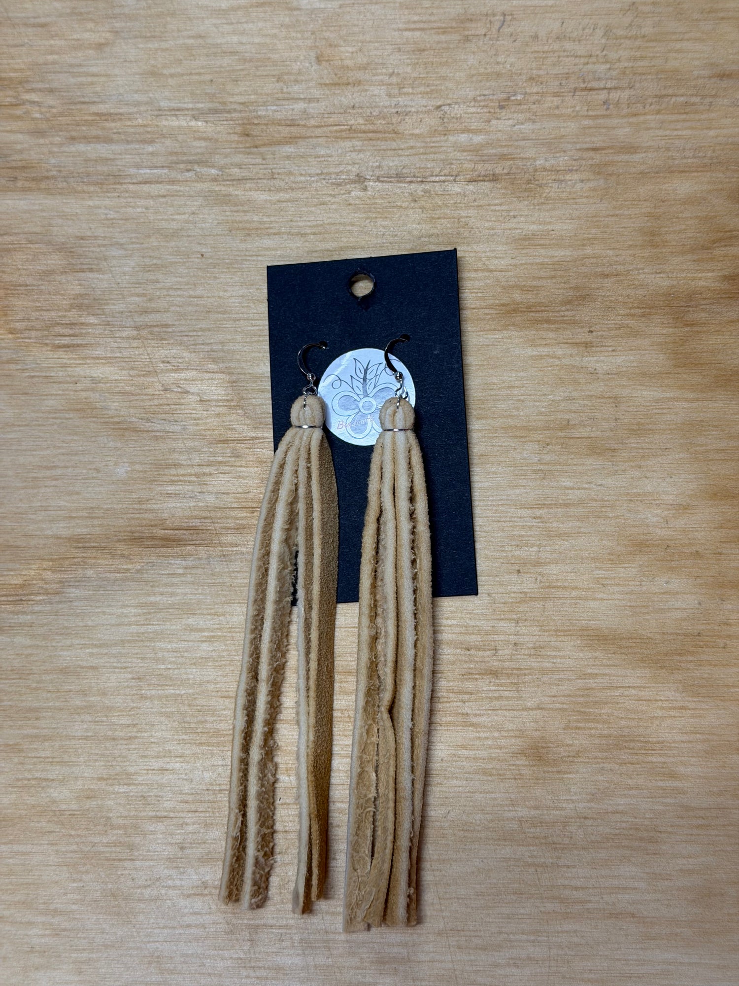 smoked deer hide earrings