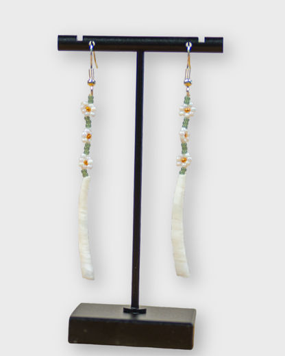 KJ - Yellow Floral Dangles