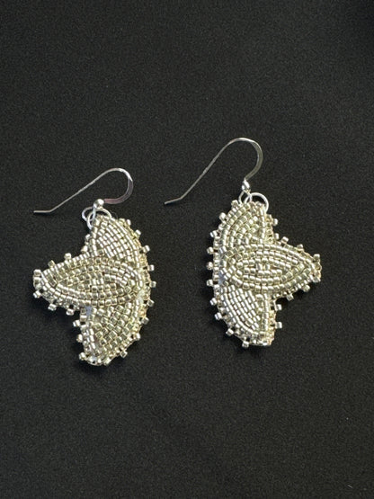 Beaded Petal Earrings