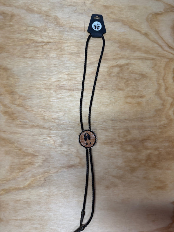 deer paw bolo tie
