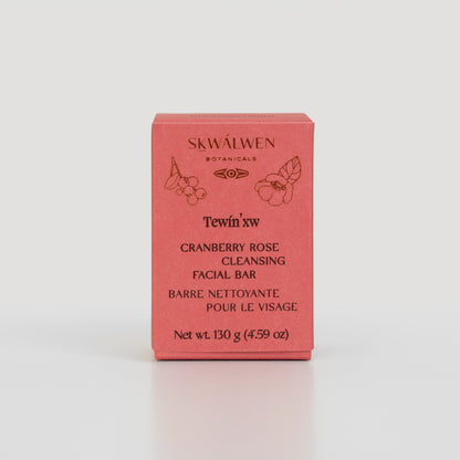Tewin’xw Cranberry Rose Cleansing Facial Bar