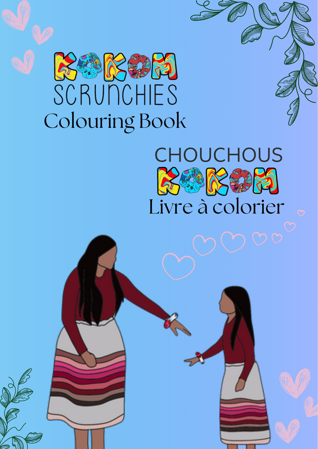 Interactive Colouring Book with 2 sticker pages (bilingual)