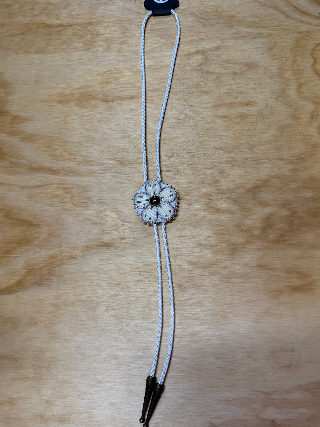 flower quilled bolo tie