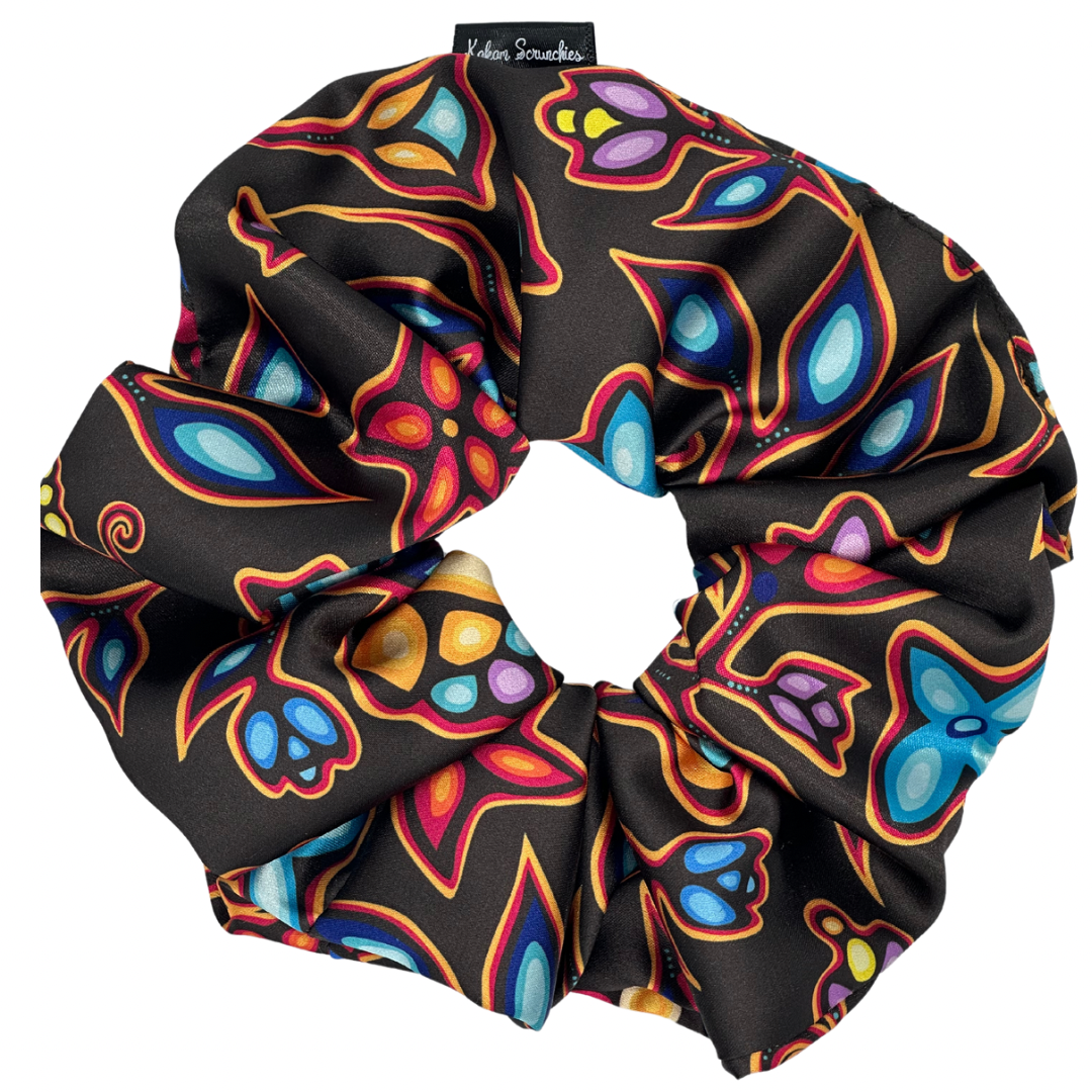 XL Scrunchie: black satin