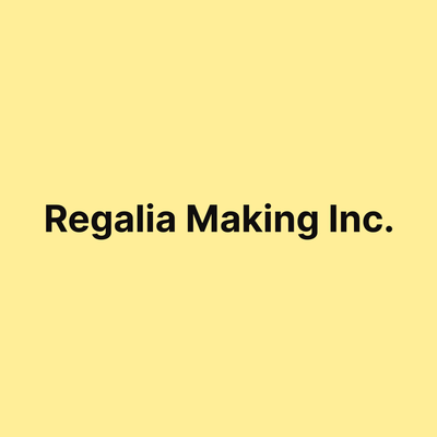 Regalia Making Inc. temporary logo in a square format