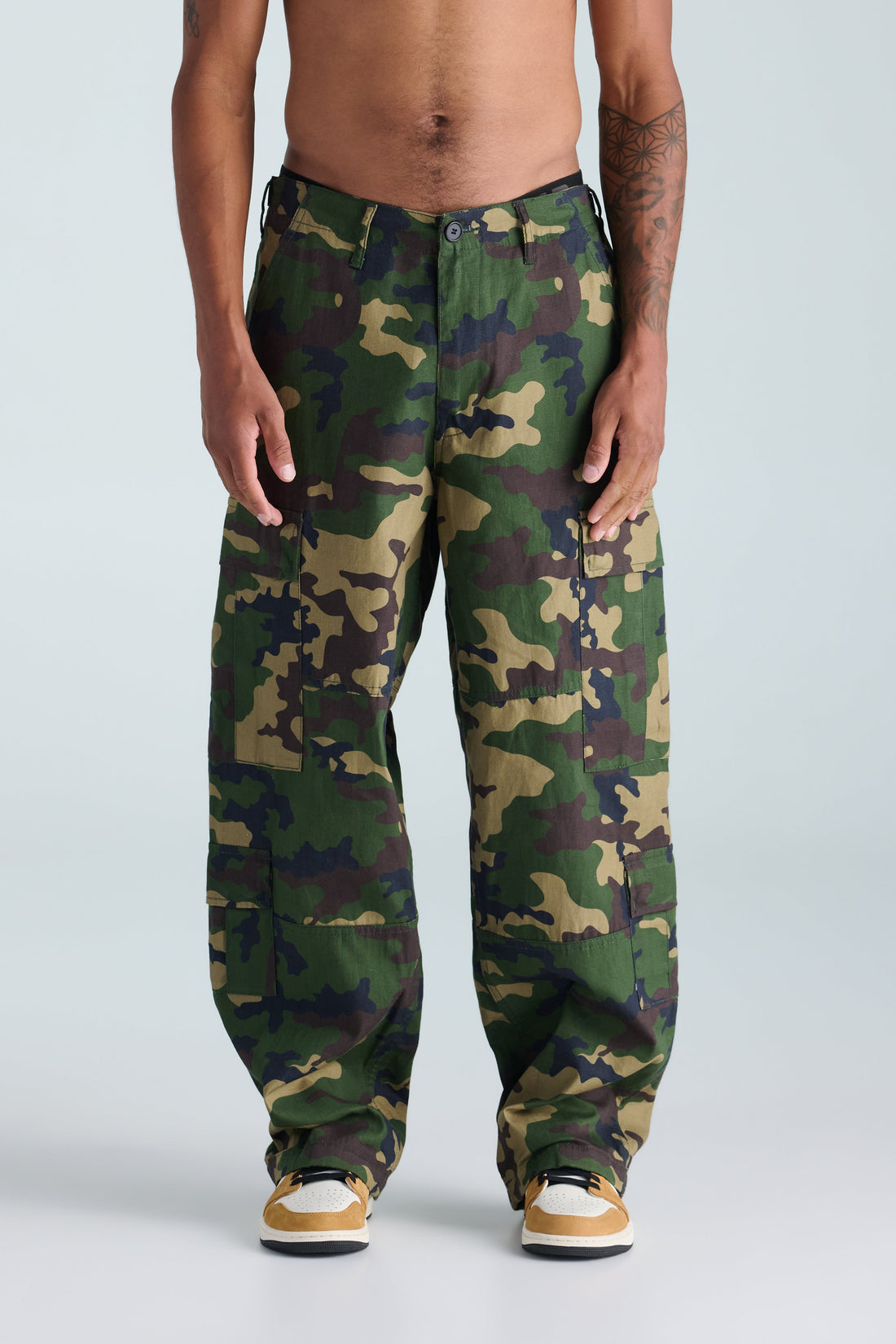 Medicine Cargo Pant - Woodland Camo