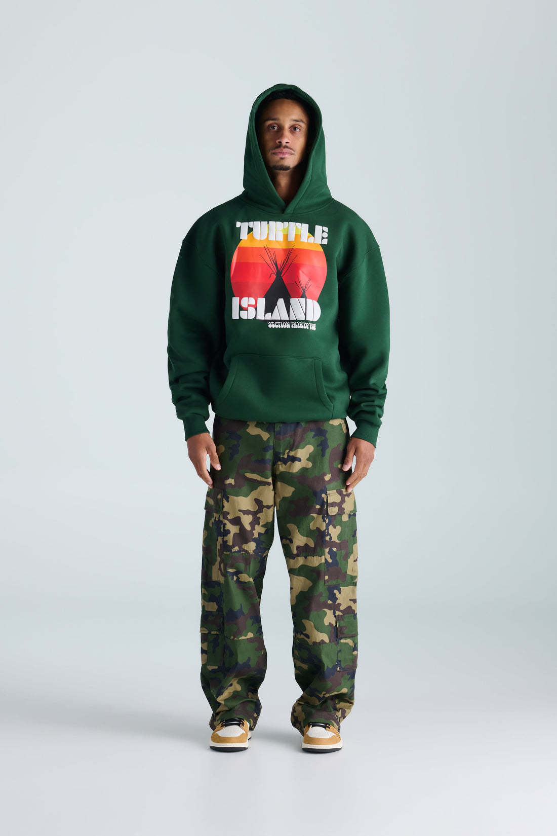 Turtle Island Re-Issue Hoodie - Green