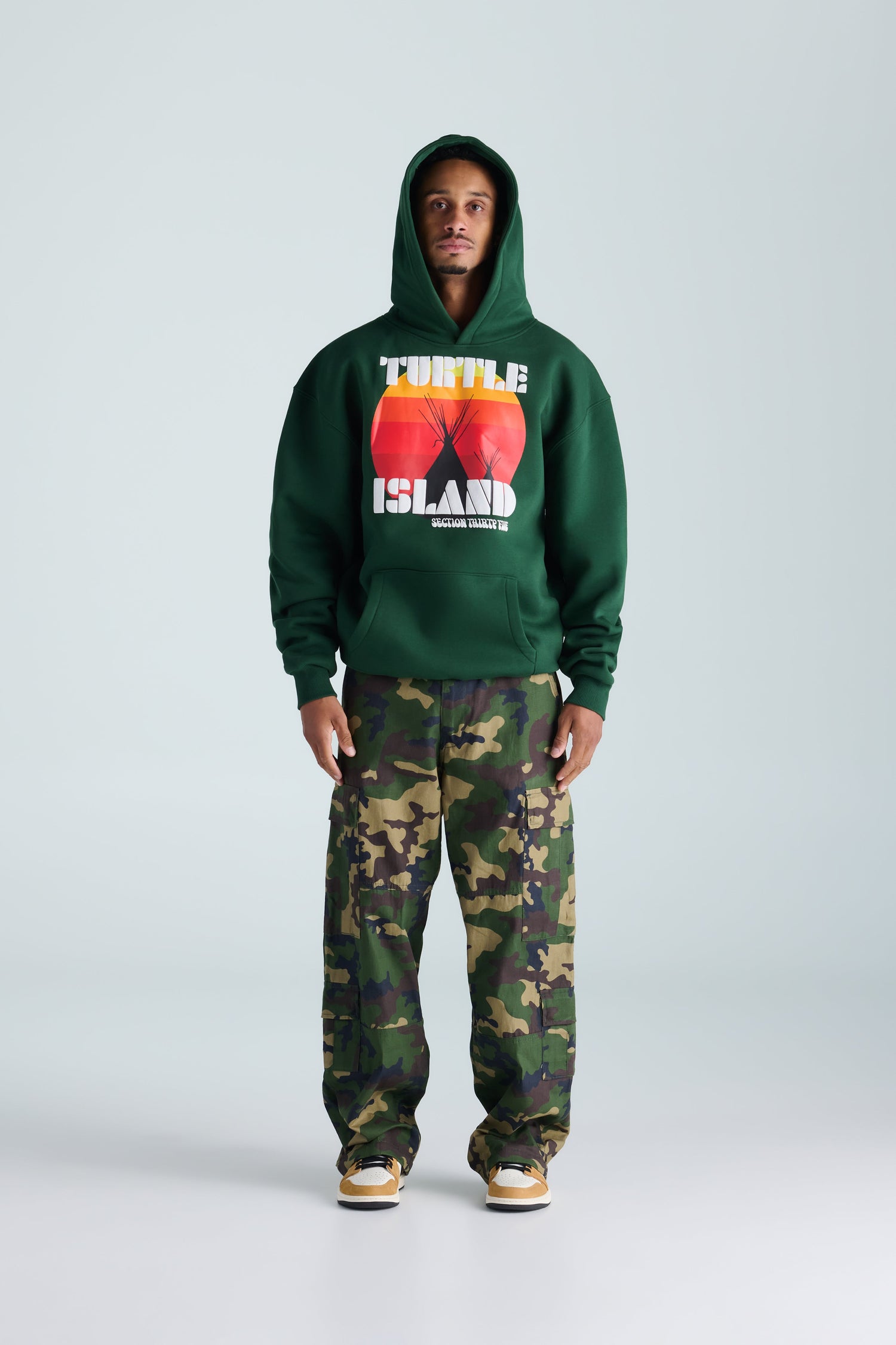 Turtle Island Re-Issue Hoodie - Green