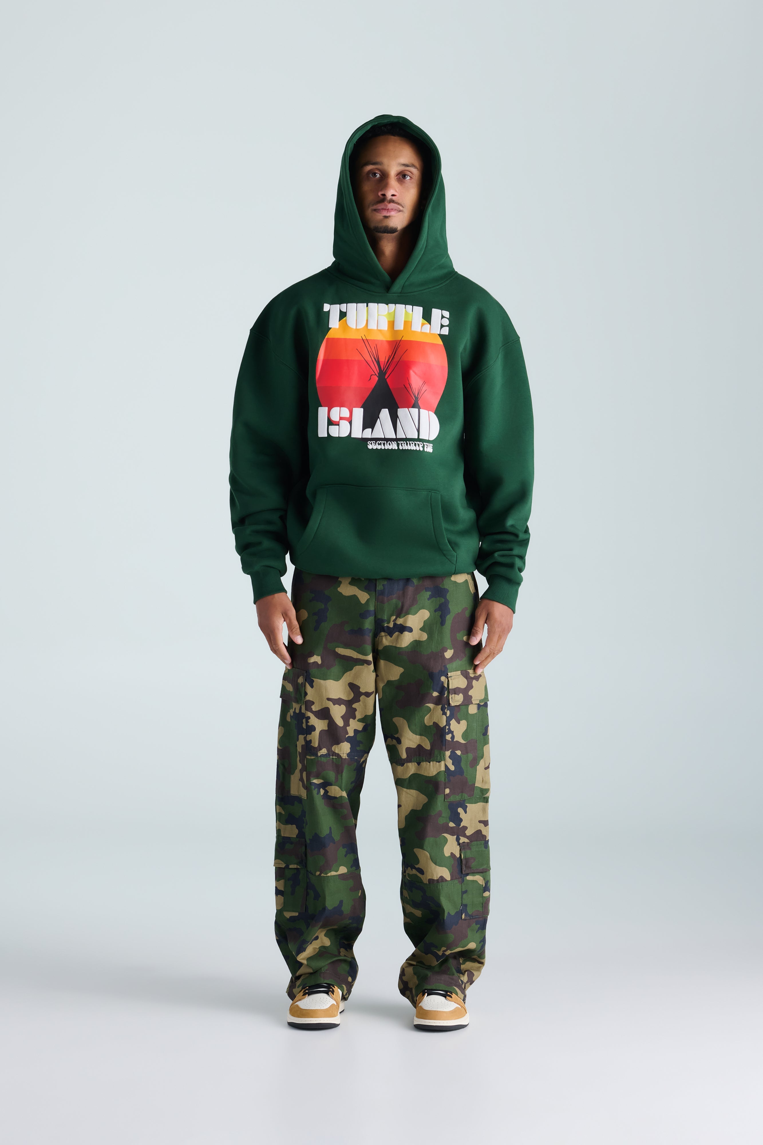 Turtle Island Re-Issue Hoodie - Green