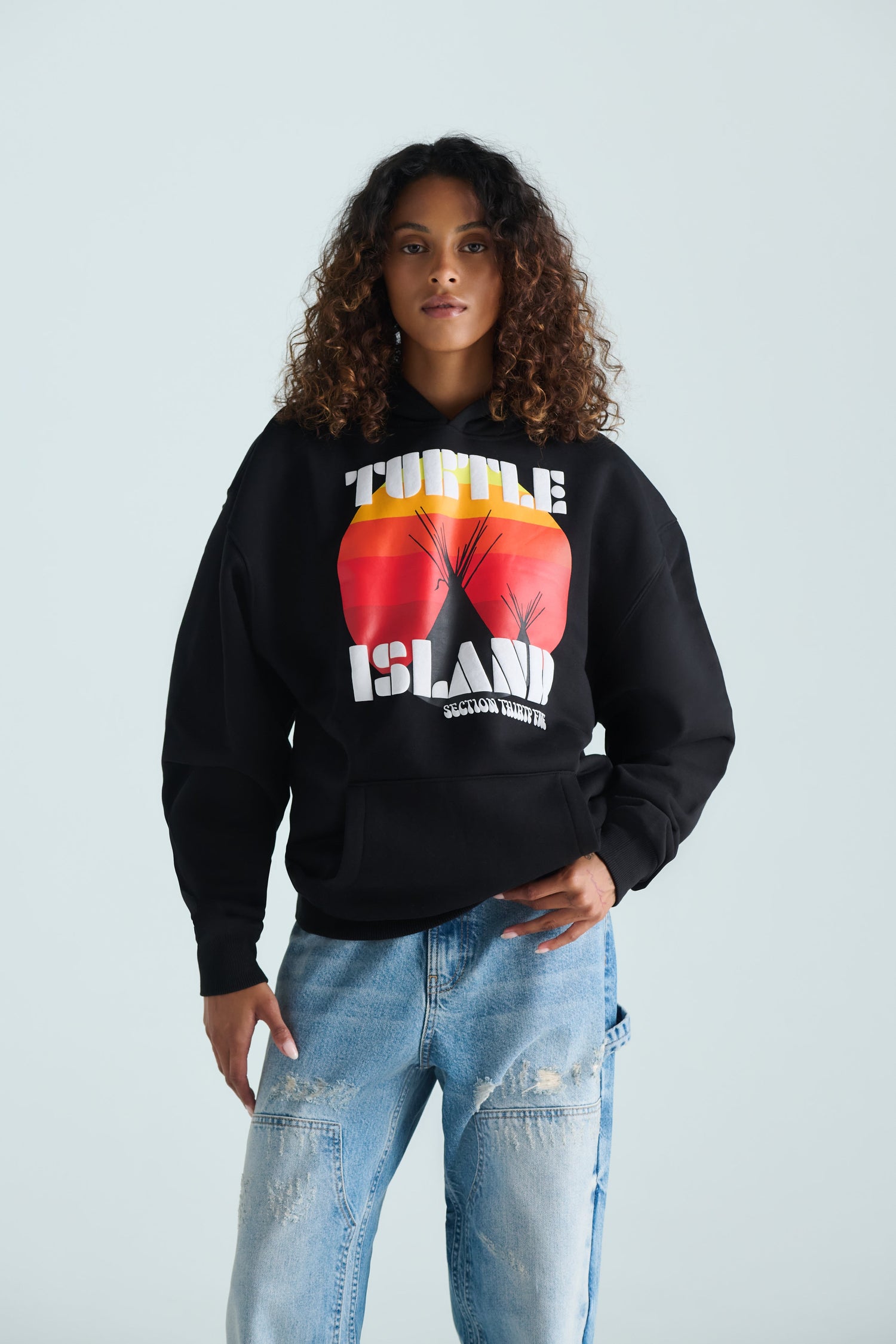 Turtle Island Re-Issue Hoodie - Black
