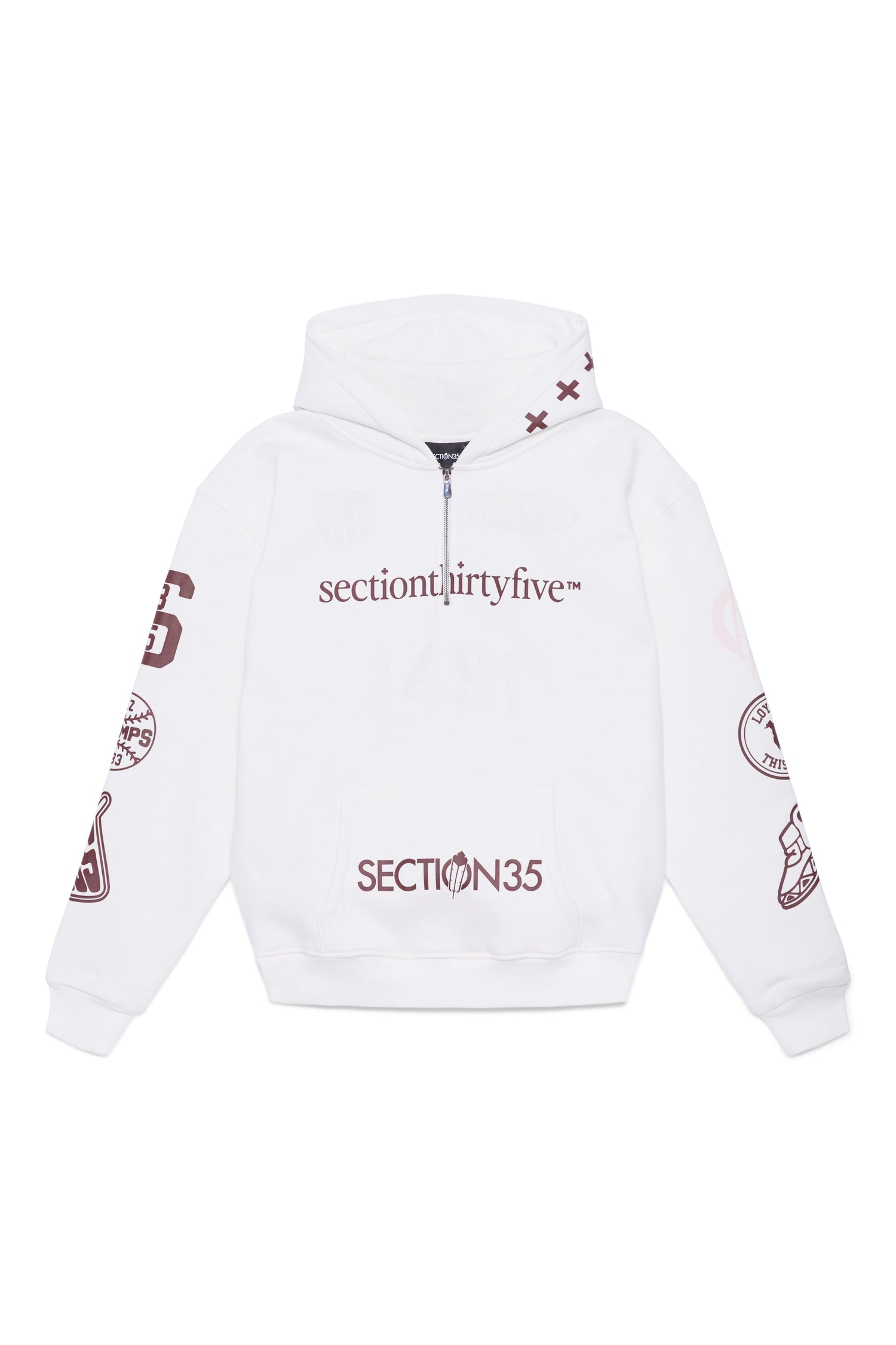 Por Vida Half Zip - Cream