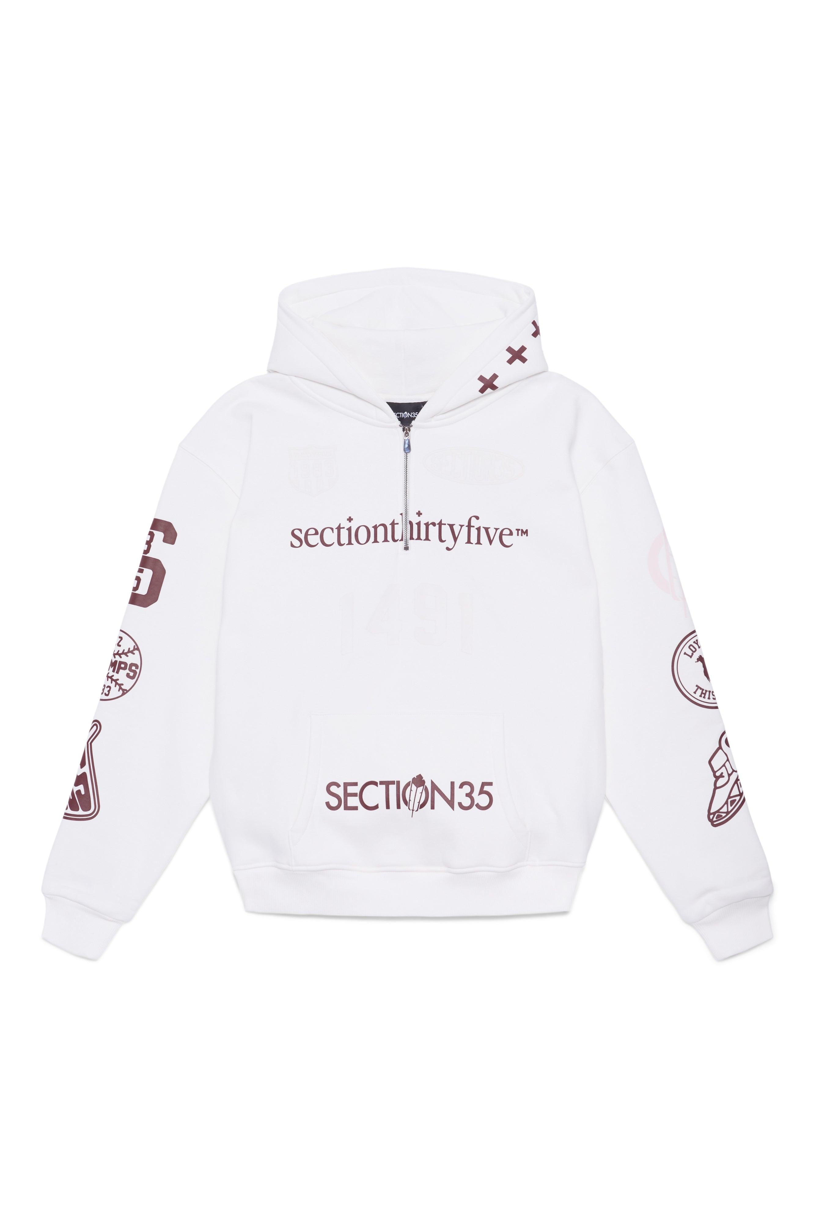 Por Vida Half Zip - Cream