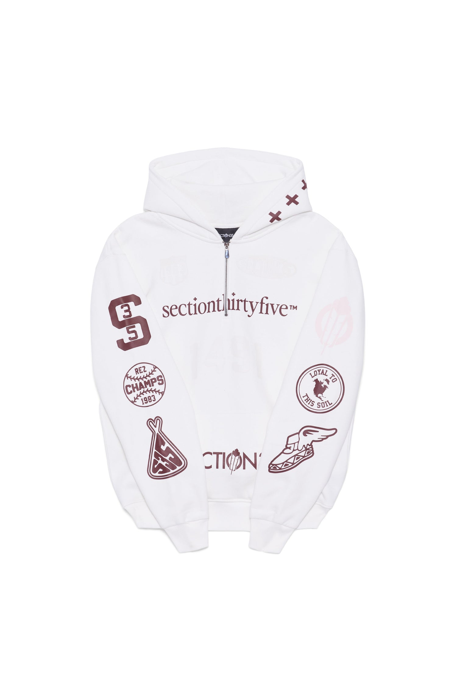 Por Vida Half Zip - Cream