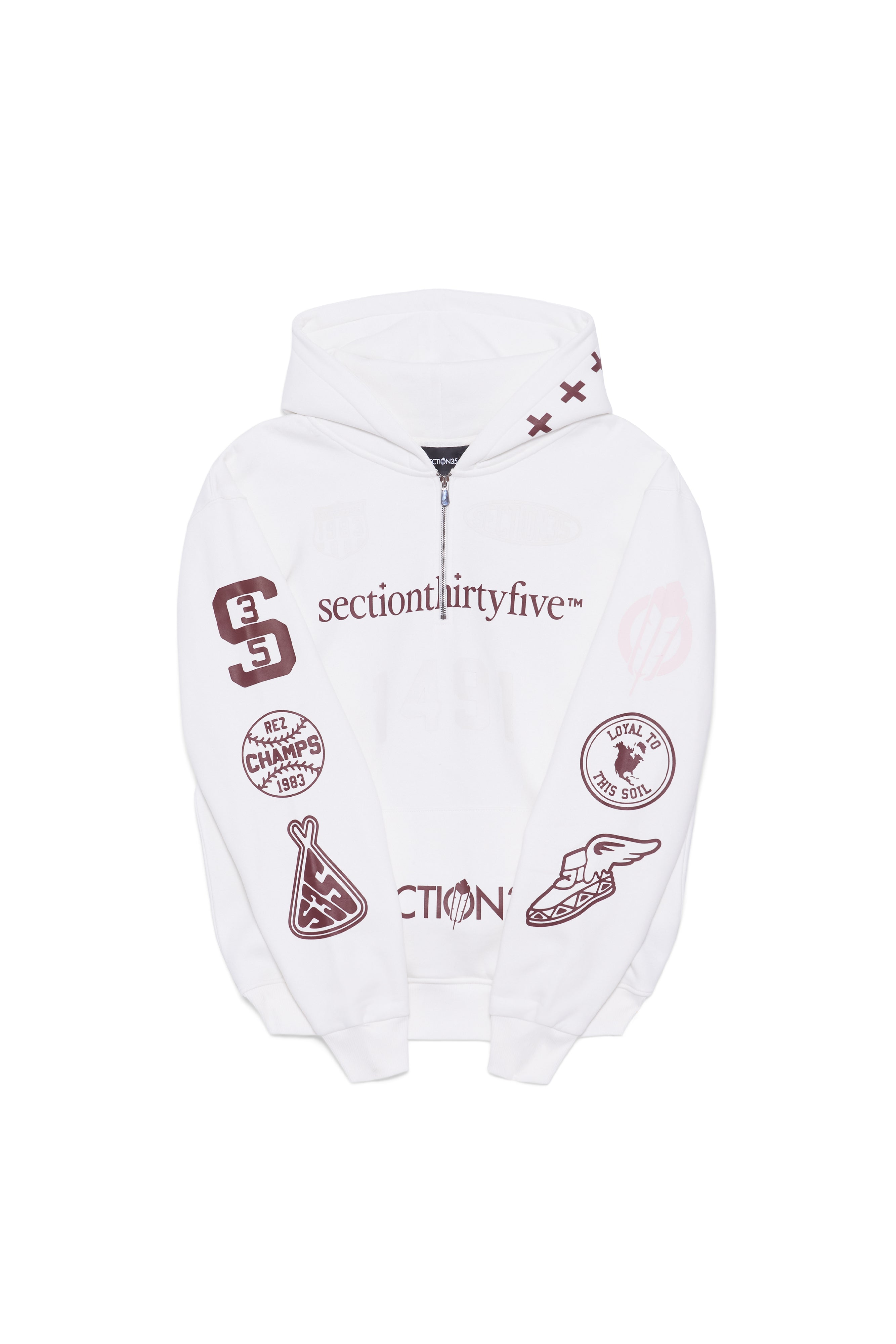 Por Vida Half Zip - Cream