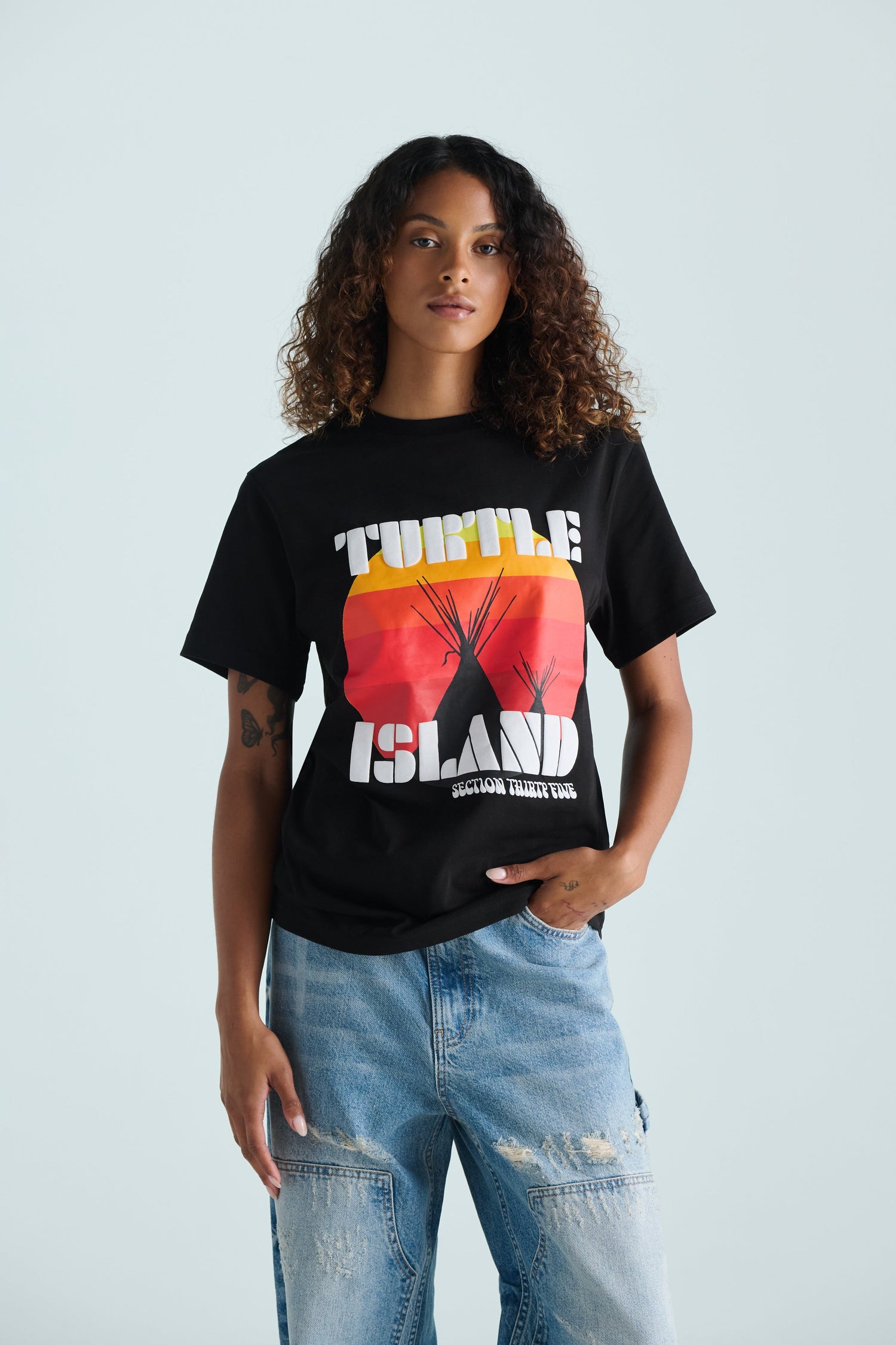 Turtle Island Re-Issue Tee - Black