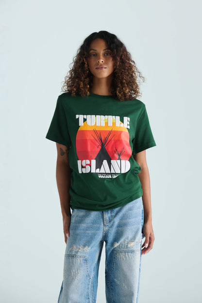 Turtle Island Re-Issue Tee - Green