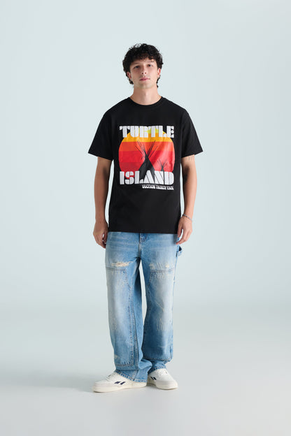 Turtle Island Re-Issue Tee - Black