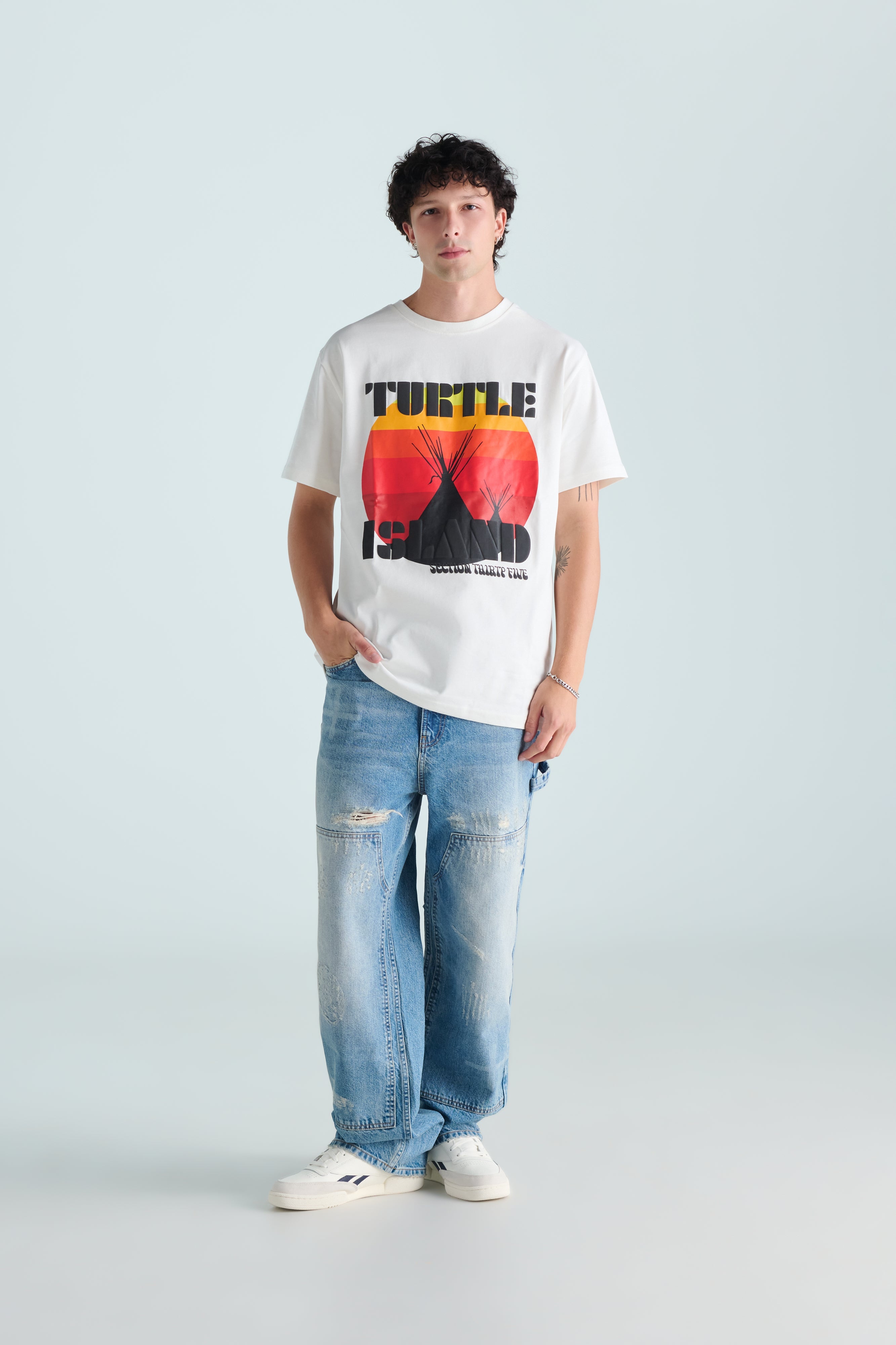 Turtle Island Tee - ECRU