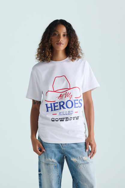 All My Heroes Tee - White