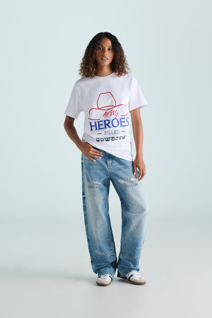 All My Heroes Tee - White