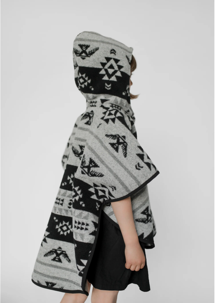 MT - Youth Grey Thunderbird Poncho