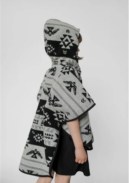 MT - Youth Grey Thunderbird Poncho