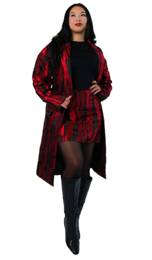 LH Brocade Trench Coat