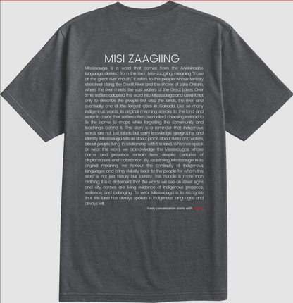 misi zaagiing - more than land: t-shirt