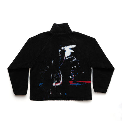 Sneak-Up Sherpa Coat - Black