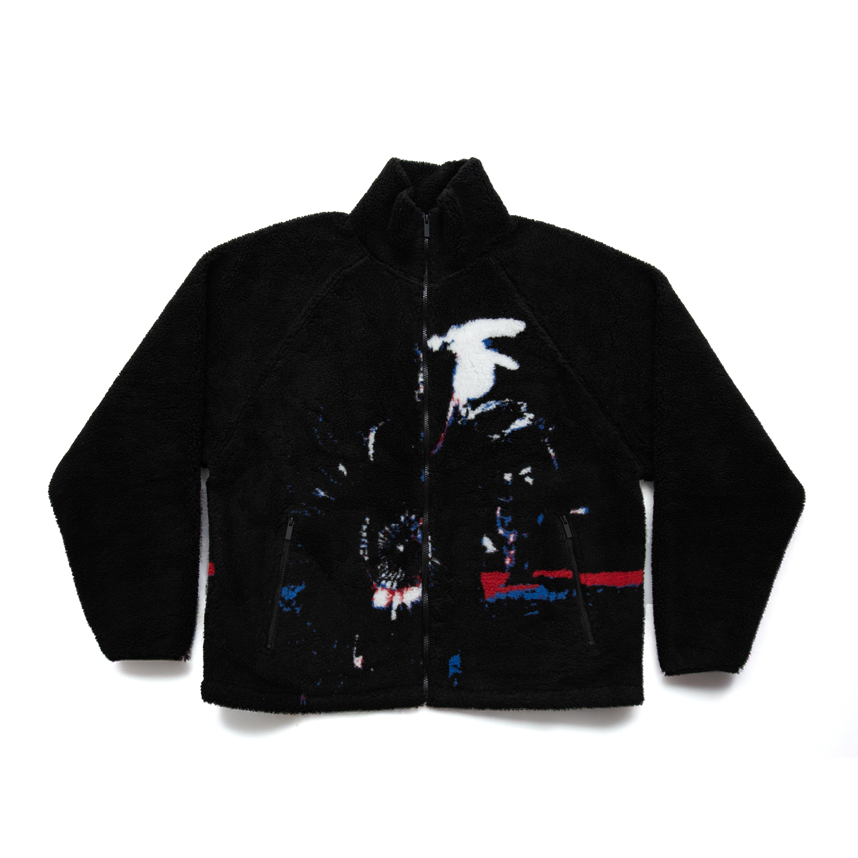 Sneak-Up Sherpa Coat - Black