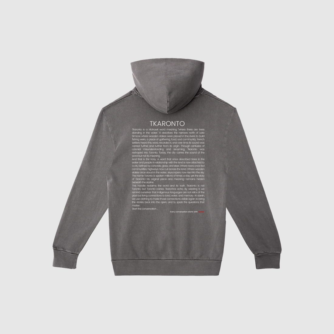 tkaronto - more than land: hoodie