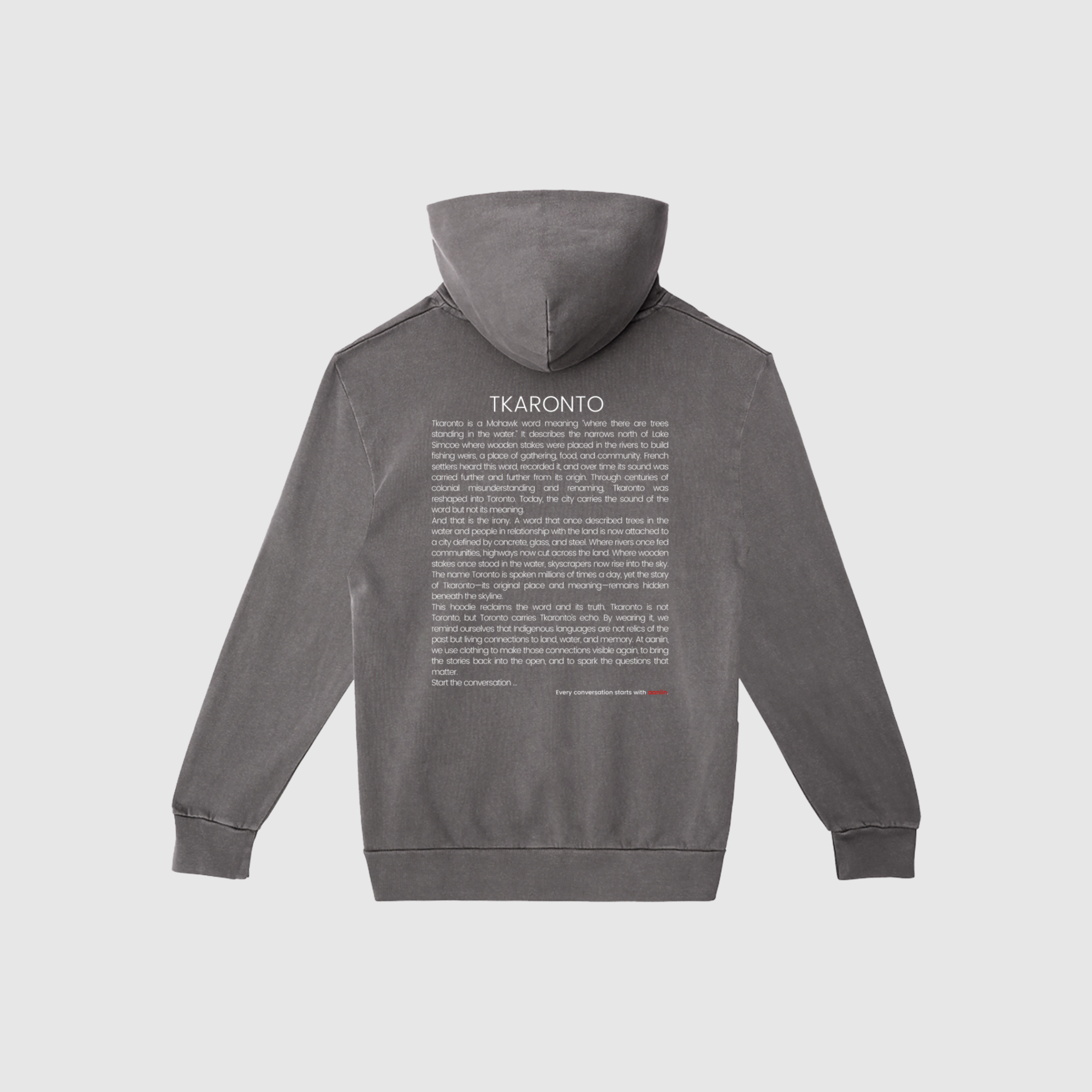 tkaronto - more than land: hoodie