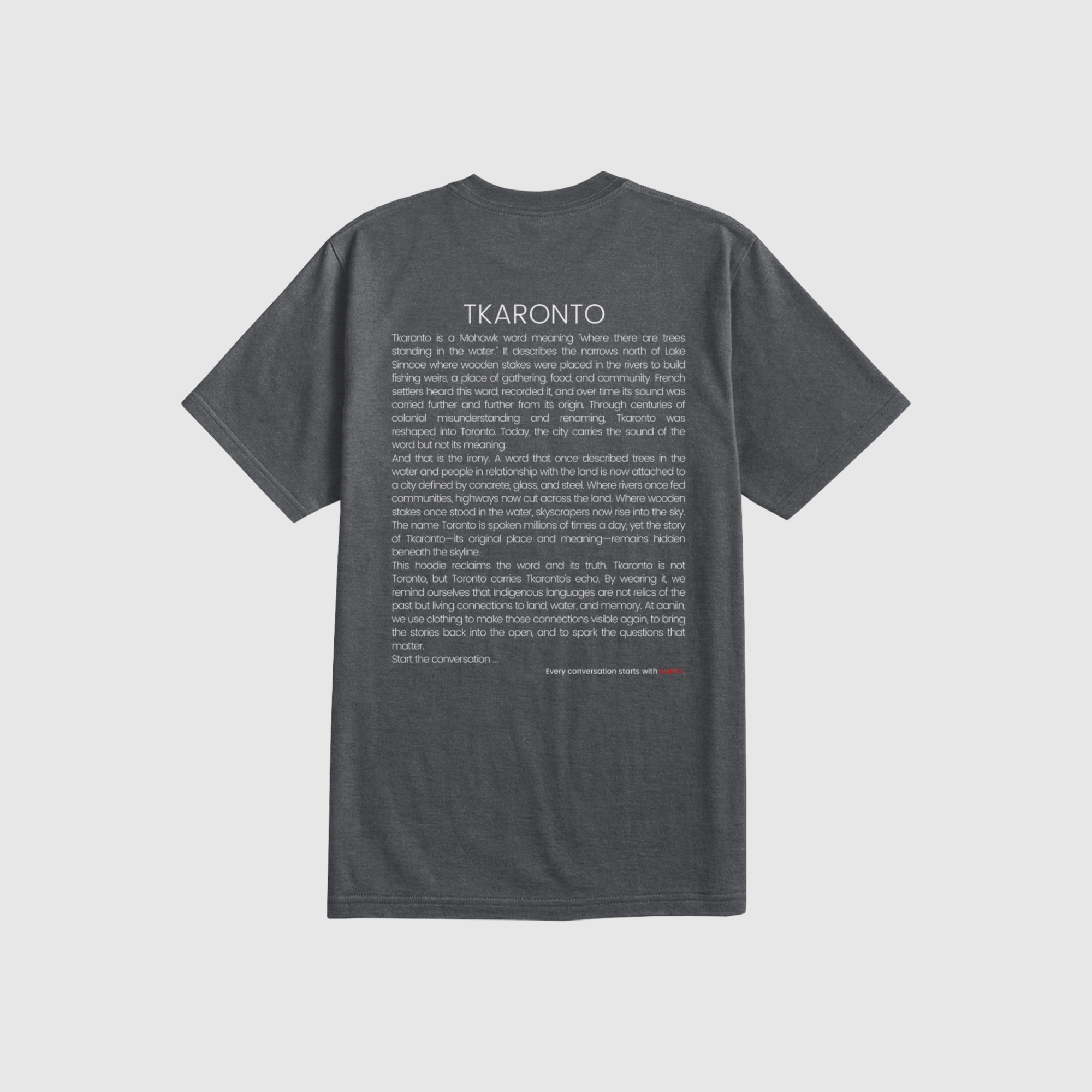 tkaronto - more than land: t-shirt
