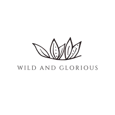 Wild and Glorious logo in a square format