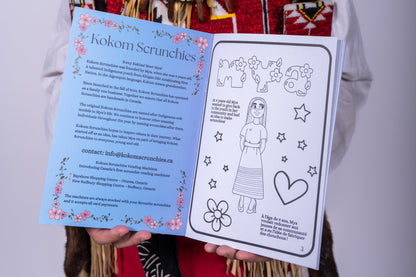 Interactive Colouring Book with 2 sticker pages (bilingual)