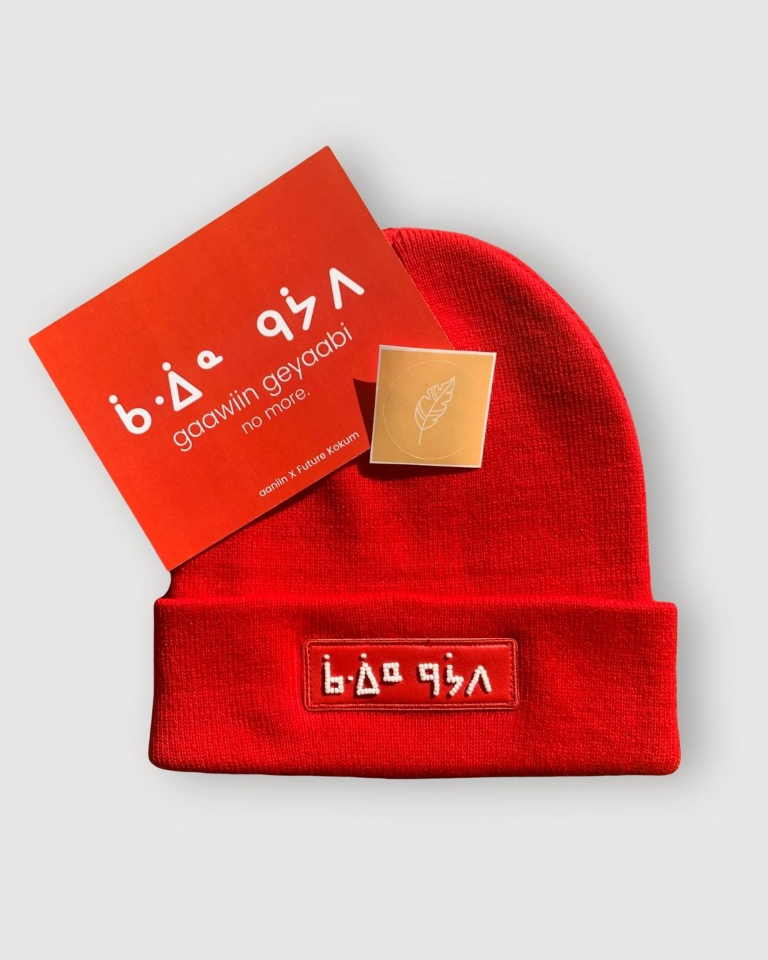 gaawiin geyaabi Beaded beanie