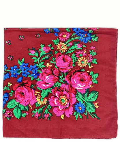 Burgundy Kokom Scarf