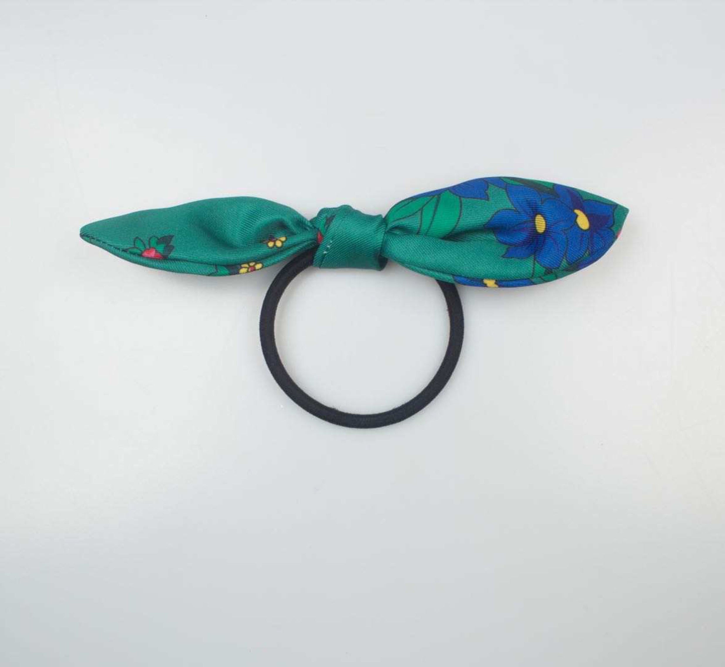 Green Kokom Bow Hair Tie