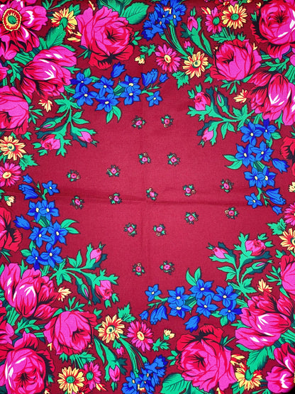 Burgundy Kokom Scarf
